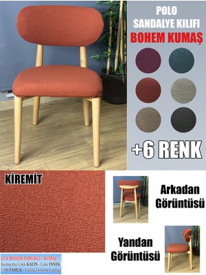 Home Polo Sandalye Kılıfı Lüx Bohem Kumaş Çok Kalın %100 Pamuk