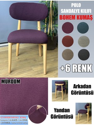 Home Polo Sandalye Kılıfı Lüx Bohem Kumaş Çok Kalın %100 Pamuk