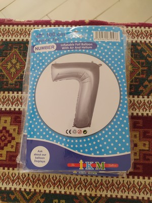 İkm Balon 7 Rakam Silver Balon