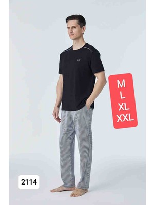 Pijadore 2114 Kısa Kollu Erkek Pijama Takım