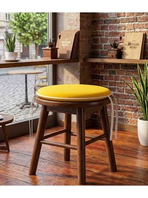 Ayzen Home 4 Adet Süngerli Bağcıklı Tabure Minderi