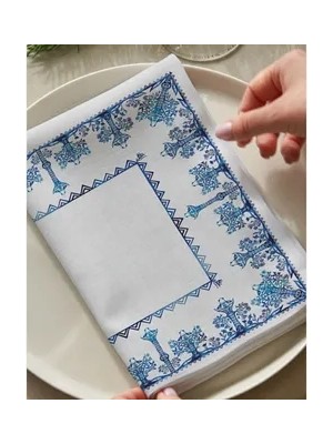 Vivense Ege Masalı Pamuklu Altı Adet Peçete