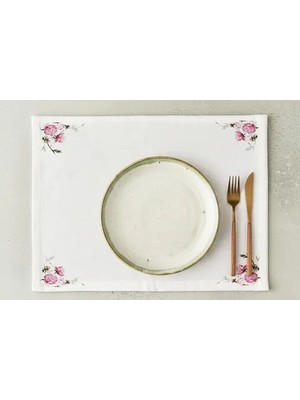 Vivense Soft Floral Pamuklu Dört Adet Amerikan Servisi