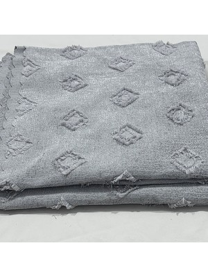 Kumaşçıtr Lüks Jakarlı Şönil Koltuk Örtüsü - Kaymaz Taban Premium Çekyat Örtüsü - 175X215 cm Ekru
