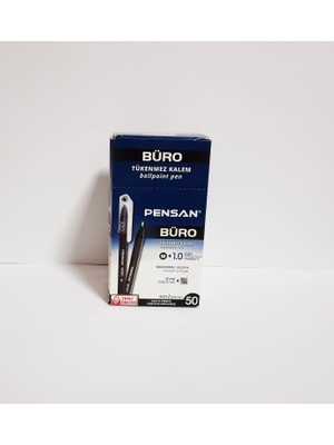 TeknoKapsül Tükenmez Kalem Pensan 2270 1mm Siyah 50`li