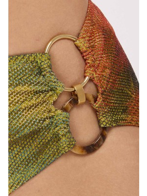 Ayyıldız 5632 Yeşil Straplez Bikini Takımı