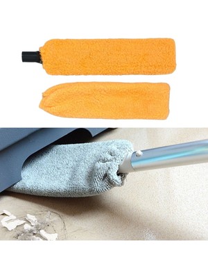 Hereveoyuncak Saplı Mikrofiber Başlıklı Girintili Yüzey Temizleme Mopu Toz Almaa Fırçası