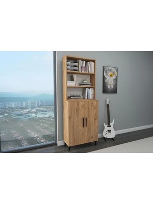 Vivense Oras Klasik Kitaplık, Atlantik Çam, 6 Raflı