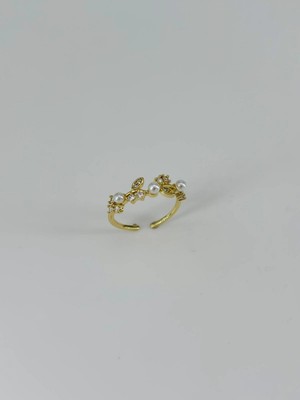 Eco Port 14 K Gold Kaplama Zirkon Taşlı Yüzük