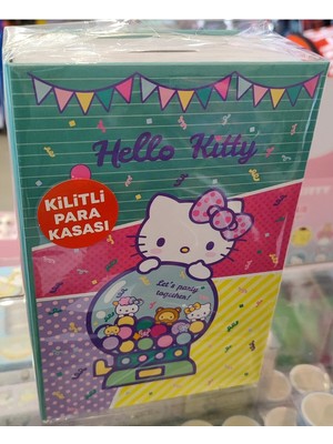 Ada Çanta Kırtasiye Hello Kitty Figürlü Çelik Kasa Kumbara AD495
