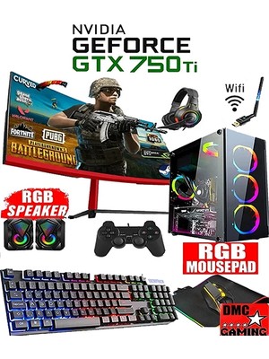 DMC N01X (PUBG,GTA 5) İ7 2600 16GB 256GB SSD 500GB 4GB GTX750Tİ,23.8"Masaüstü Oyuncu Bilgisayarı