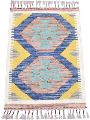 Zehra Abla Halı Yeni El Dokuma Otantik Cerit Yörükleri Meşhed Iran Yün Kilim 7325