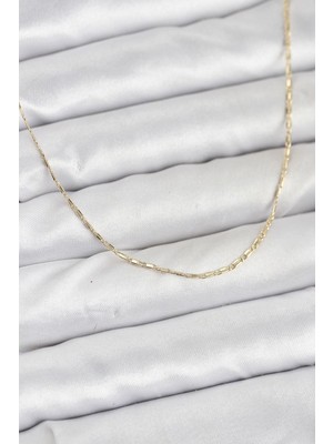 Vice Avm cm 14K Gold Renk Kesme Model 60 cm Kadın Kolye - TJ-BKO10931 TG-1395 347107