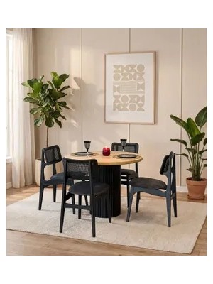 Vivense Elora Çizilmez Masa Takımı, 90X90