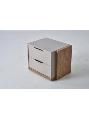 Vivense Renata Modern Komodin, Meşe, Vizon Gri
