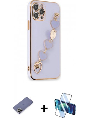 İlk El Grup Pilelistore™ iPhone 12 Pro Max Kılıf Nova Işık Prime - Siyah 3D Antistatik Seramik Nano Ekran Koruyucu + Metal Kamera Lens Koruma Cam - Gd