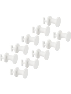 IKEA Skadıs Mini Itme Kancası (Skadıs Pegboard Için Uygundur), , 19 Mm, 205.198.88-10'LU