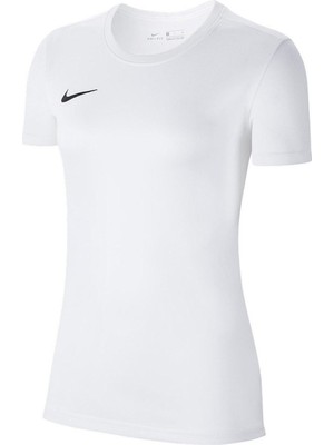 Nike Kadın Beyaz Futbol Tişört Dry Park Vıı Jsy Ss Nefes Alabilir Kumaş ile Şık Tasarım  BV6728-100