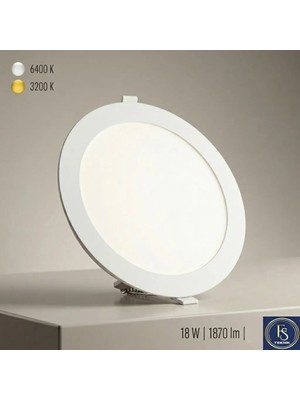 Cata CT-5169 18W Sıva Altı Gömme Slim Ince LED Panel Spot Armatür Beyaz Işık 6400K Beyaz Alüminyum Kasa