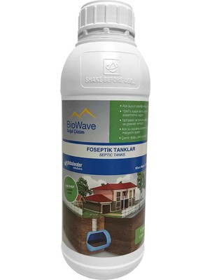Global Water Solutions BioWave Foseptik Tanklar Koku ve Atık Giderici 1 lt %100 Doğal Çevre Dostu