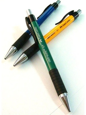 Faber-Castell 1319 (0,7 mm) Grip-matic Versatil Siyah Kurşun Kalem Ergonomik Tasarım ile