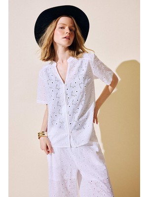 DeFacto Regular Fit Brode Plaj Gömleği H0880AX26SM