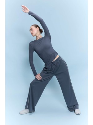 DeFacto Wide Leg Geniş Paça Standart Boy Modal Sporcu Pantolon D7128AX26SP