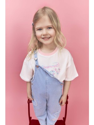 DeFacto Cinnamoroll Oversize Penye Tişört Kız Bebek H0678A526SM