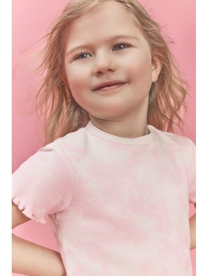 DeFacto Batik Fitilli Kaşkorse Tişört Kız Bebek H0679A526SM