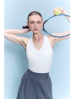 DeFacto Slim Fit V Yaka Modal Sporcu Atlet G6233AX26SM
