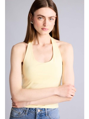 DeFacto Slim Fit Halter Yaka Atlet F6279AX26SM