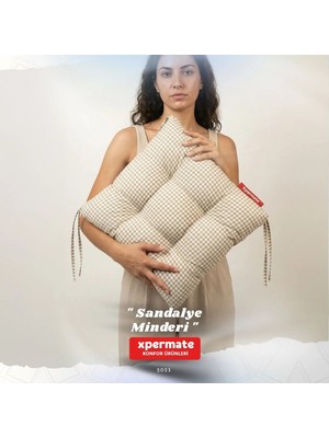 Xpermate Pötikareli Sandalye Minderi 40X40 Pofidik Piknik Minderi