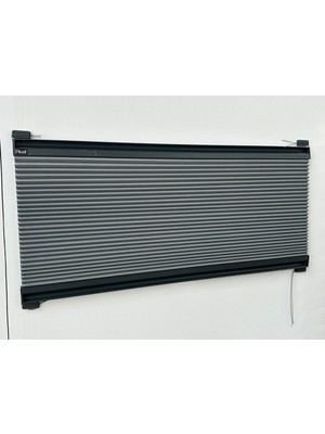 Plicell Antrasit Gri Plise Perde Cam Balkon ve Pencere Perdesi