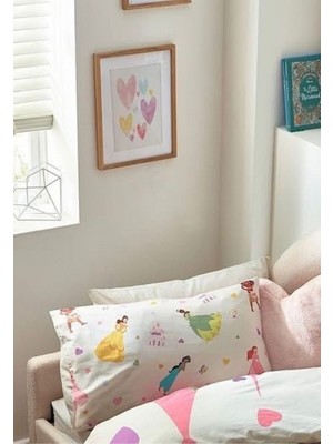 Taç  Zorluteks Out Prenses Desenli % 100 Pamuk Kumaş 2 Adet Yastık Kılıfı 50X70 cm