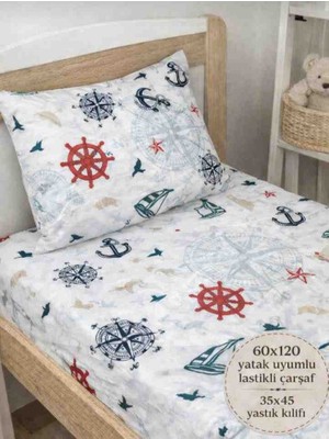 Vellista Home Collection Pamuklu 60×120 Lastikli Çarşaf ve Yastık Kılıfı Seti