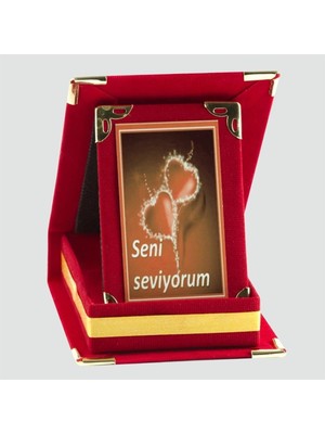 Zero Land Depomix Seni Çok Seviyorum Plaketi-Kırmızı