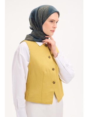 Silk Home Tencel Monare Eşarp Osmanlı Desen Koyu Yeşil 90X90