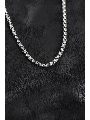 Vice Avm 316L Çelik Gümüş Renk Venetian Zincir Model Erkek Kolye TG-1395 350564