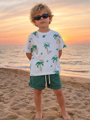 Baby Lory Kids Store Palmiye Baskılı T-Shirt