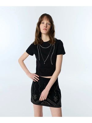 Twist ZİNCİR AKSESUARLI TİŞÖRT TS1260070124001