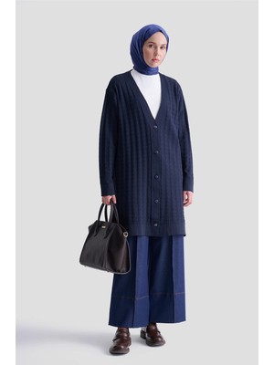 Armine Triko Hırka 25KD5094 Lacivert