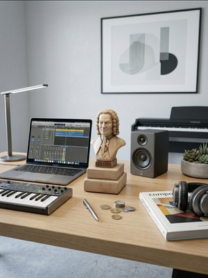 Mağara J.s. Bach Büst Heykeli
