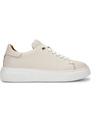 Tamer Tanca Kadın Hakiki Deri Bej Floter Sneakers & Spor Ayakkabı 1145 Z-2501 Bn Ayk Y26 Bej Fltr