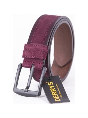 Derrys 4.5 cm Süet Deri Kot Kemeri