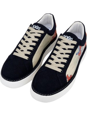 Dogo Erkek Vegan Deri Bej Sneakers - Hear Me Roar Tasarım