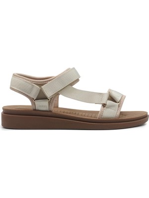 Polaris 166924.Z Bej Kadın Comfort Sandalet