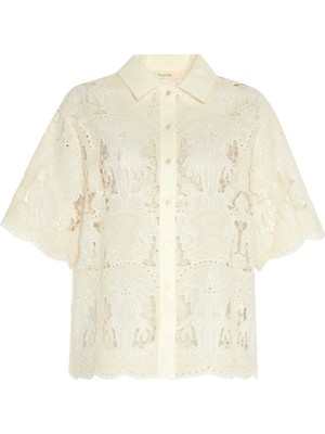 ROMAN Embrode Detaylı Gömlek Ekru YY013515_049
