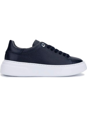 Tamer Tanca Kadın Hakiki Deri Lacivert Sneakers & Spor Ayakkabı 1145 Z-2501 Bn Ayk Y26 Lacı Fltr