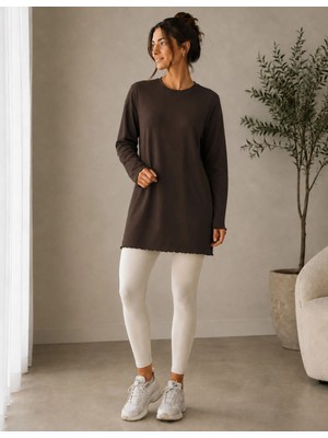 Organickid Leisure Kadın Kahve Tunik