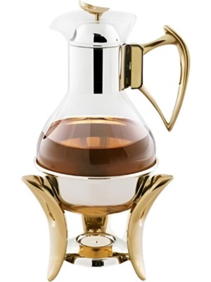 Mat Steel Çay Servisi Mum Isıtıcılı 2 Lt
